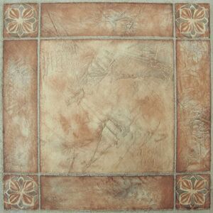 Creative Home: Nexus Vinyl Self Stick Tile: 446 Spanish Rose: 1 Box 20 Tiles: